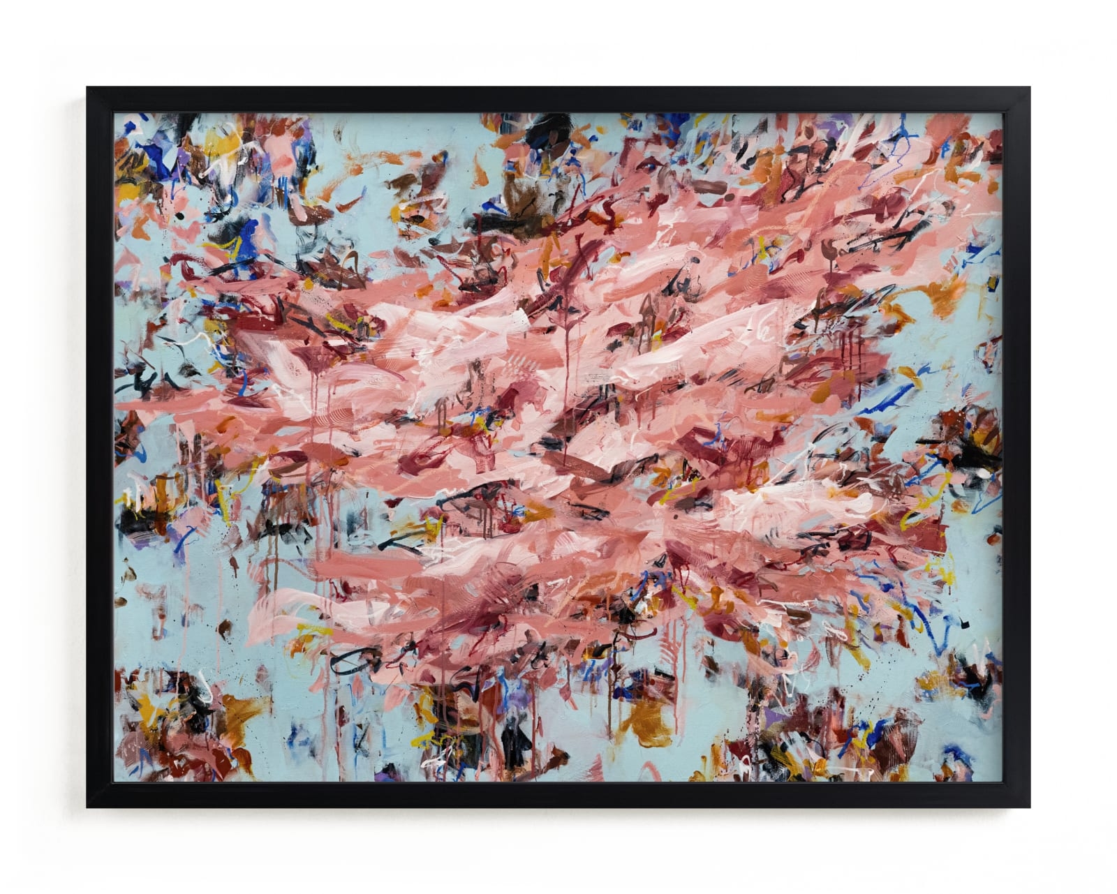 My Rage Is Like A Flower Garden In Aqua Limited Edition Fine Art Print 2 - Image 0