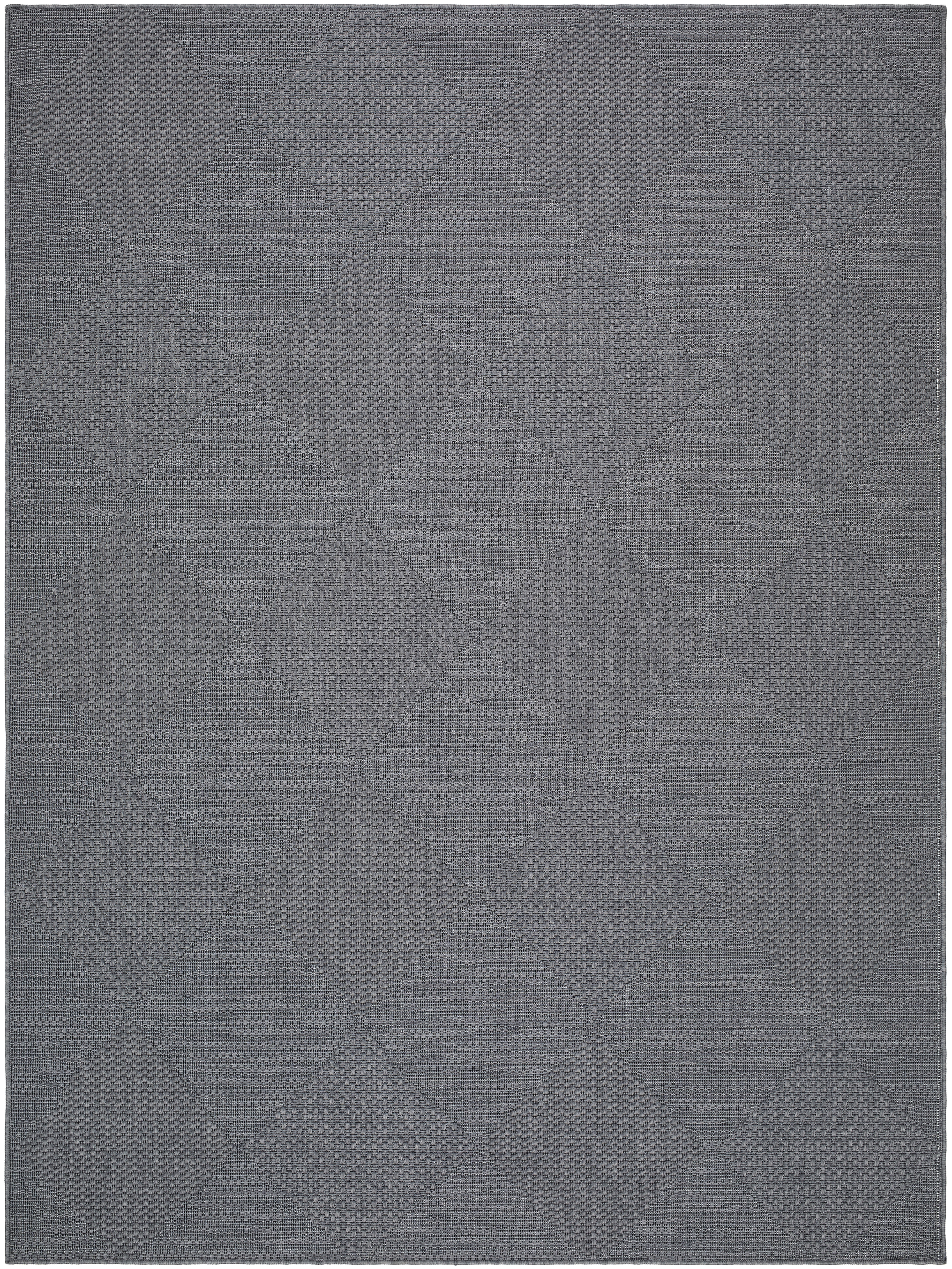 Sandra Gray Outdoor 5'3" x 7' Machine Woven Rug - Image 0