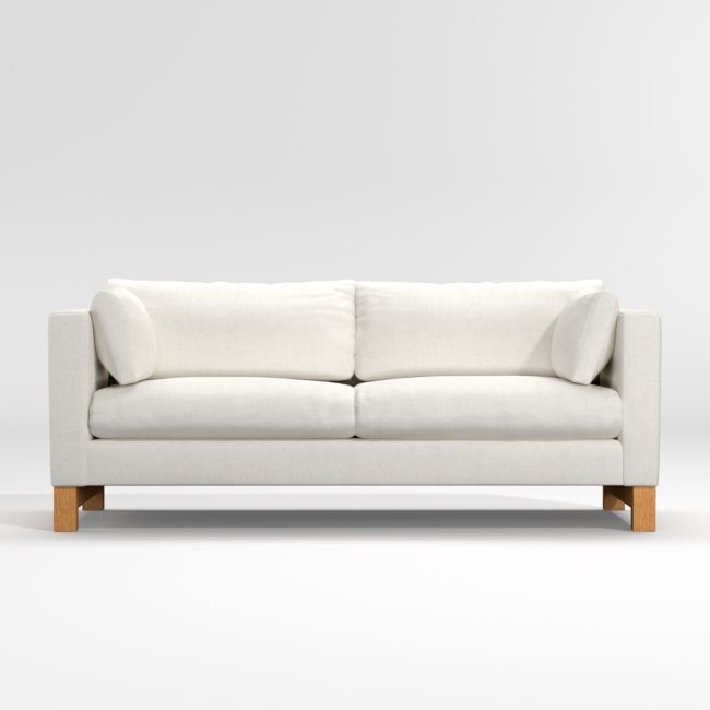 Pacific 2-Seat Track Arm Sofa with Wood Legs - Image 0