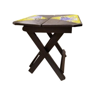 Solid Wood Cross Leg End Table - Image 0