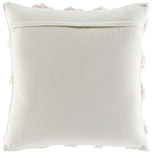 Veda Pillow Cover, 22" x 22", Ivory - Image 2