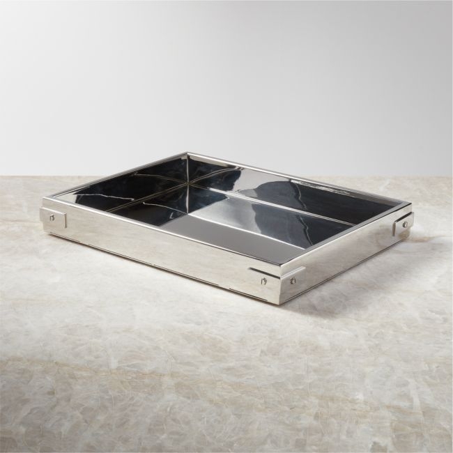Griffith Stainless Steel Bar Tray - Image 0