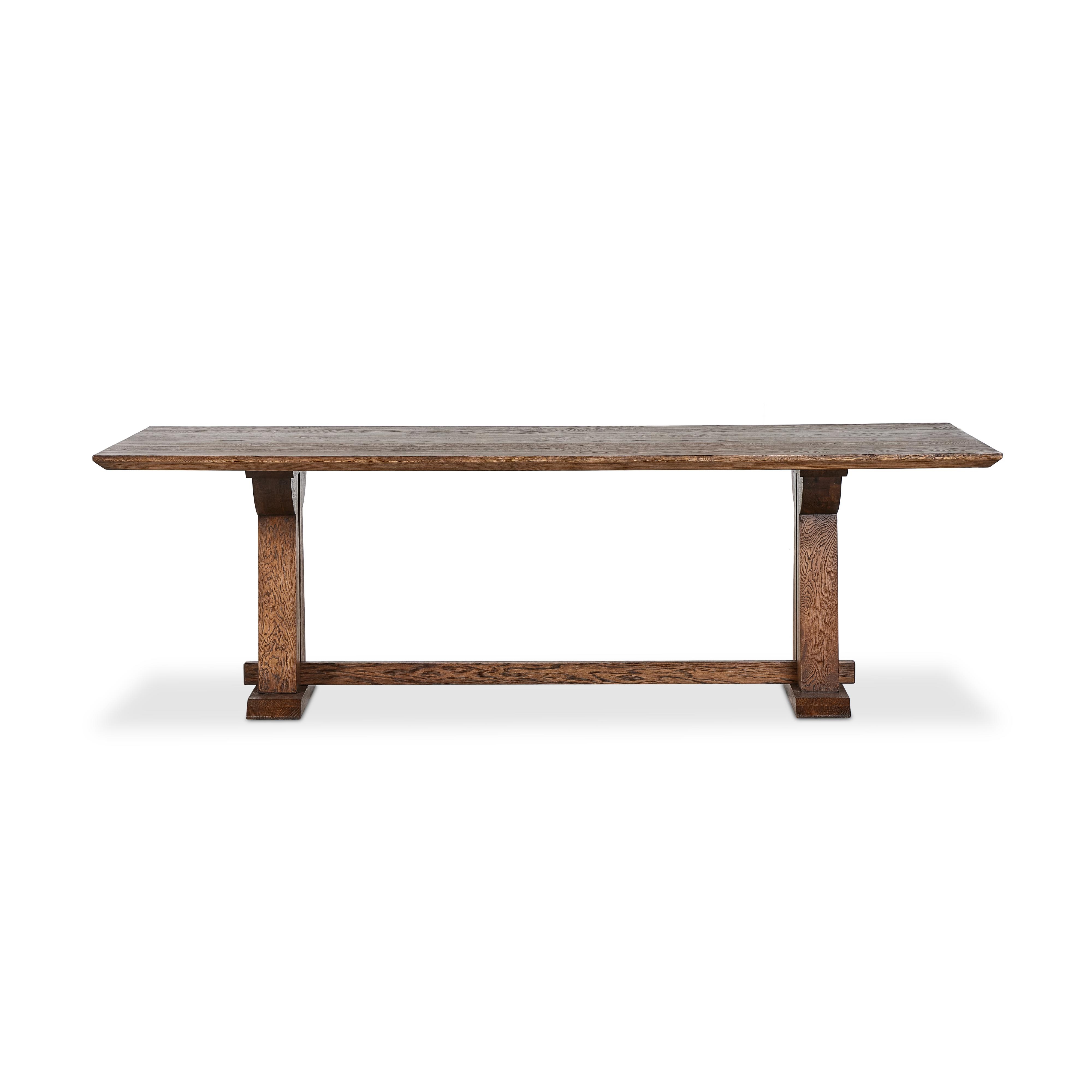 Ashwin Dining Table-Brown Oak - Image 5