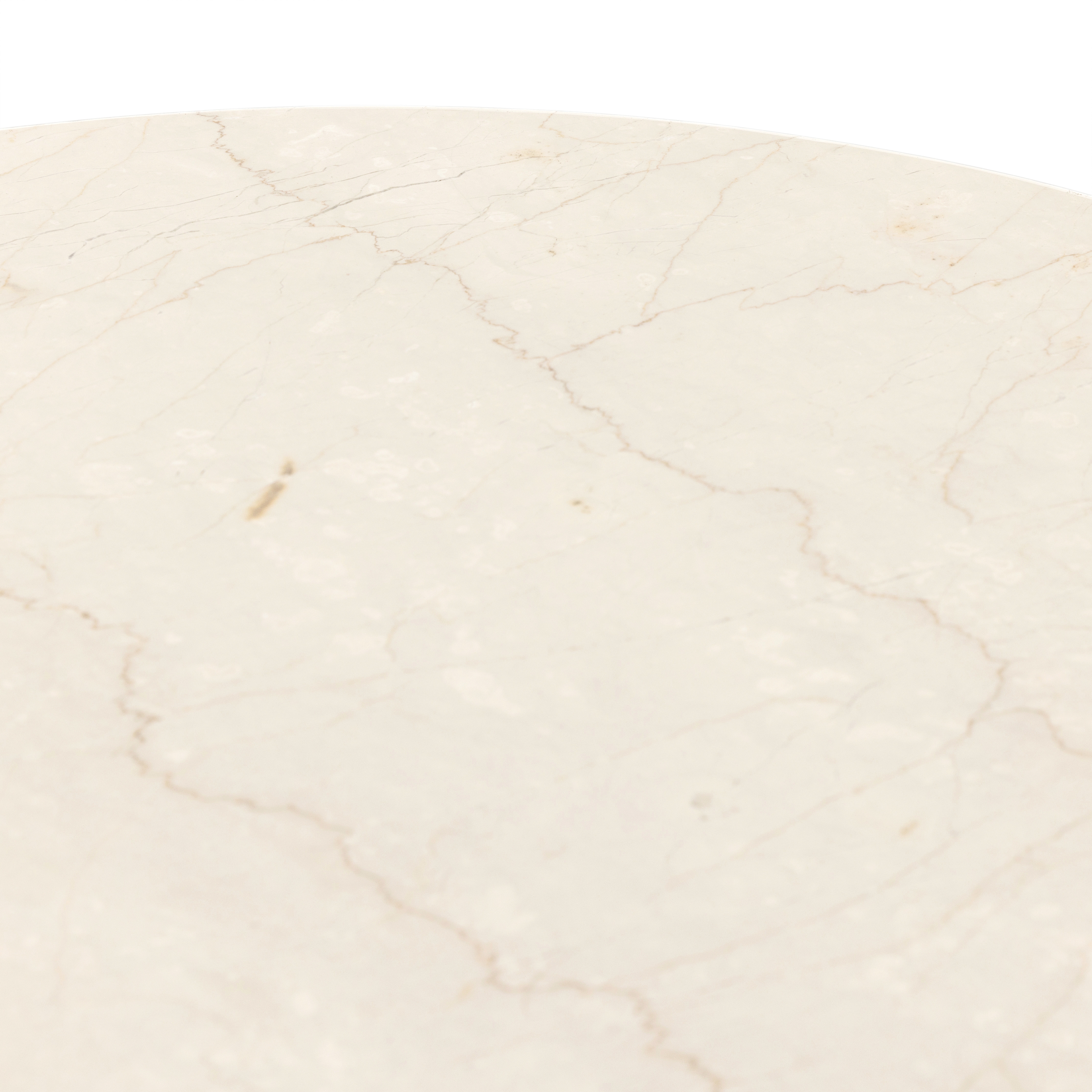Belle Oval Dining Table-Cream Marble - Image 8