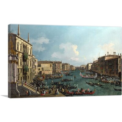 ARTCANVAS Regatta On The Grand Canal Canvas Art Print By Canaletto1_Rectangle - Image 0