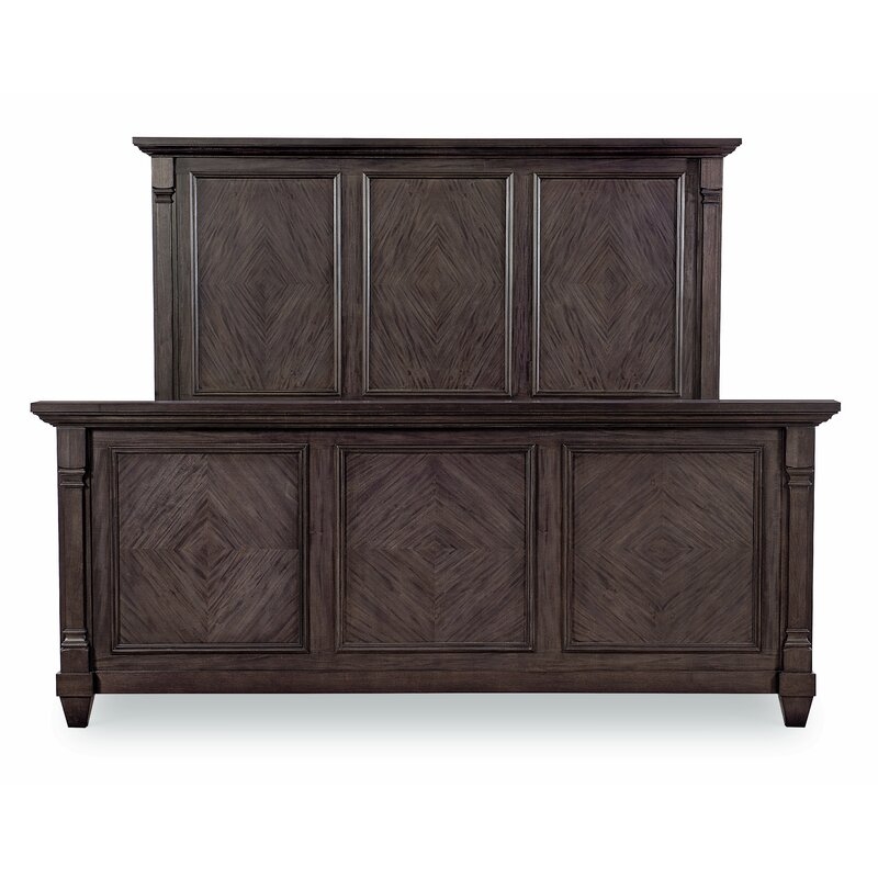 Fine Furniture Design Ashbrooke Upholstered Low Profile Sleigh Bed Size: King, Color: Dark Brown - Image 0