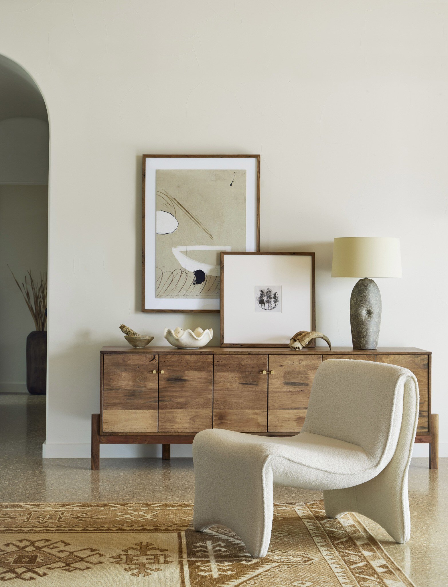 Reza Media Console - Smoked Honey - Image 1
