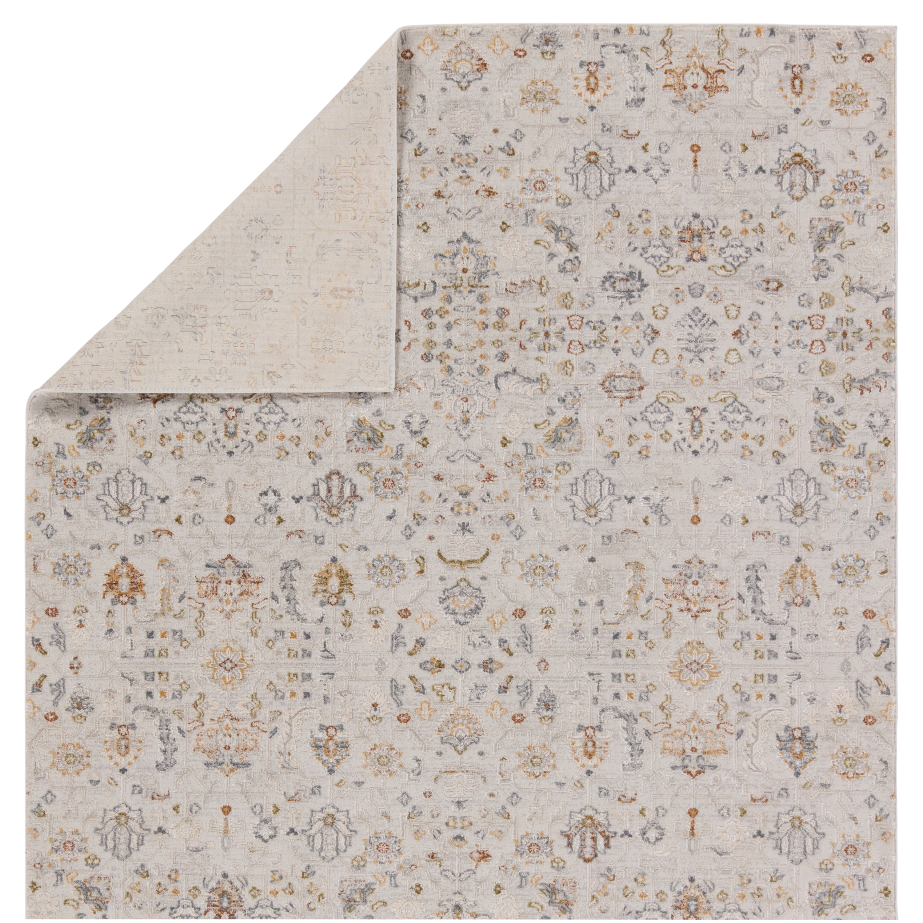 Waverly Floral White/ Light Gray Area Rug (10'2"X14') - Image 2