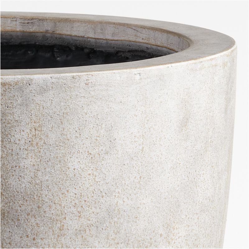 Jo Tall Grey Outdoor Pedestal Planter - Image 4