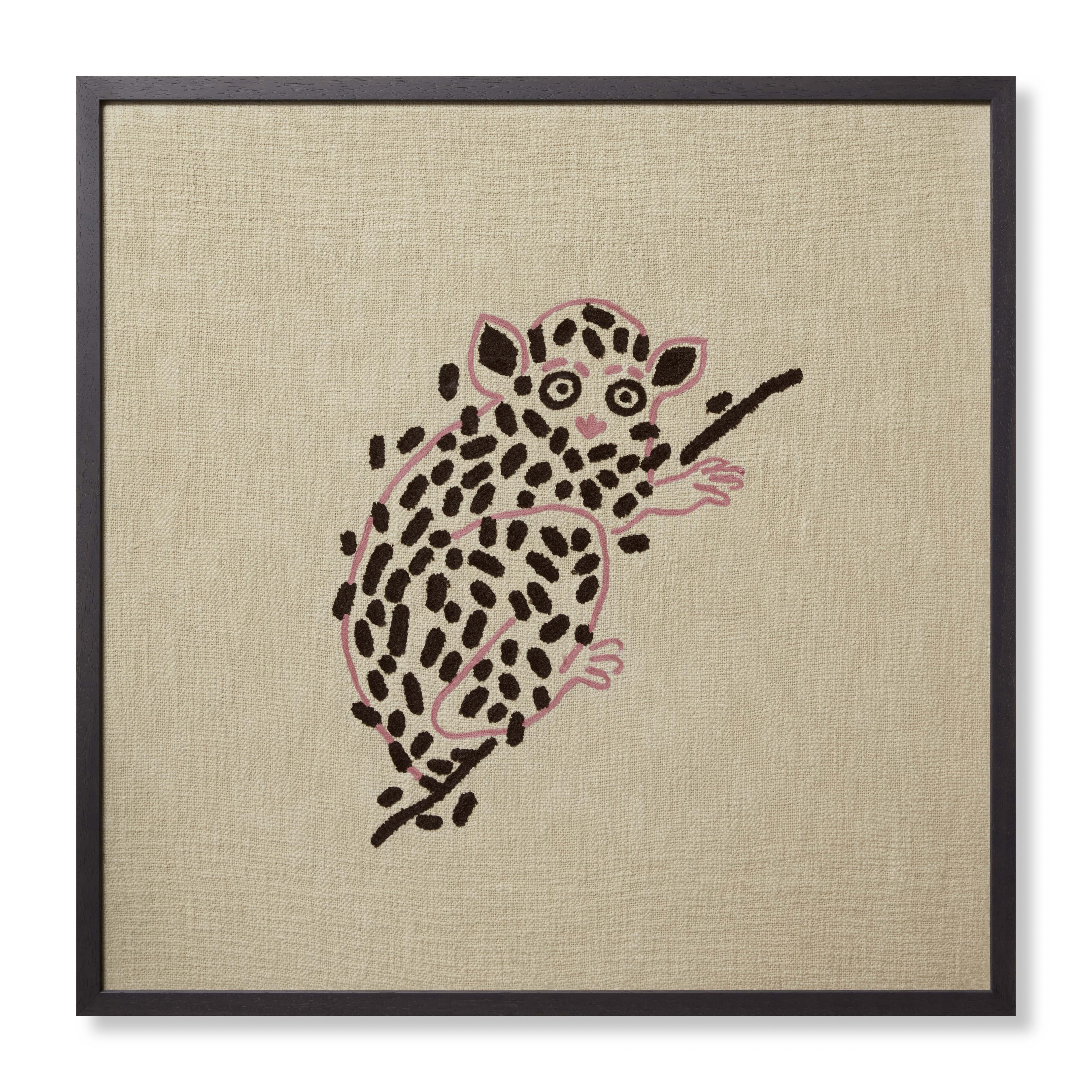 Loloi Lucky Lemur Beige / Pink 2'-6" x 2'-6" Wall Art - Image 0