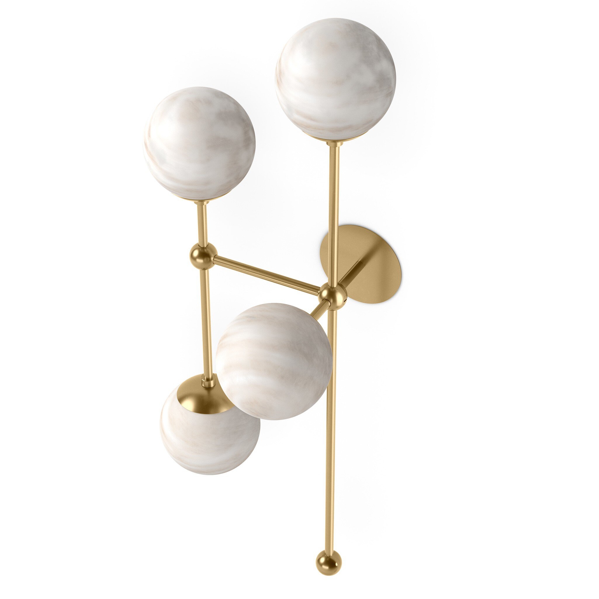 Armstrong 4 L Sconce - Burnished Brass - Image 6