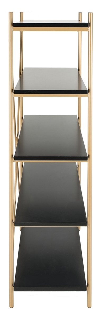 Rigby 5 Tier Etagere - Black/Gold - Safavieh - Image 3