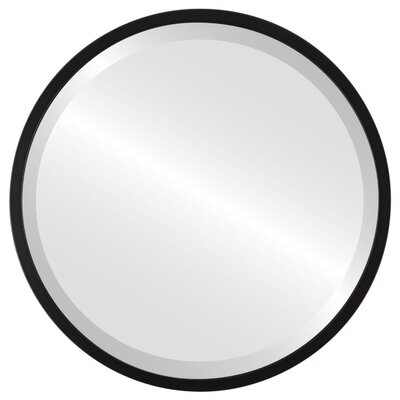 Campblin Framed Round Mirror - Rubbed Bronze - Image 0