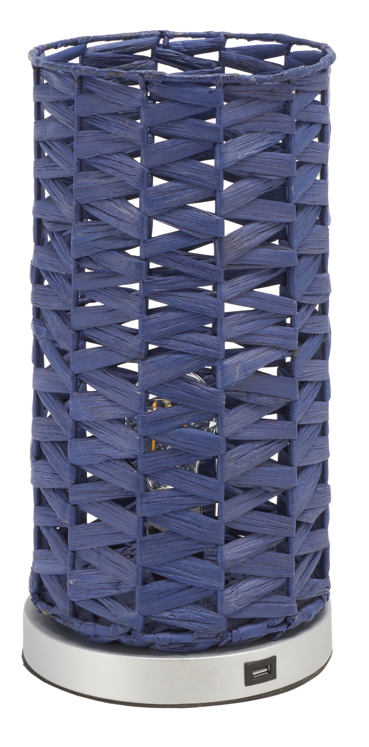 Kirin 15" Table Lamp W/ Usb - Blue - Safavieh - Image 3