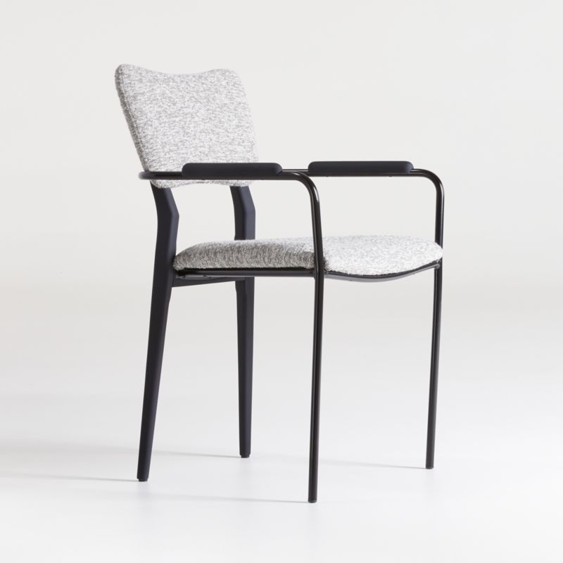 Klee Grey Bouclé Dining Chair - Image 3