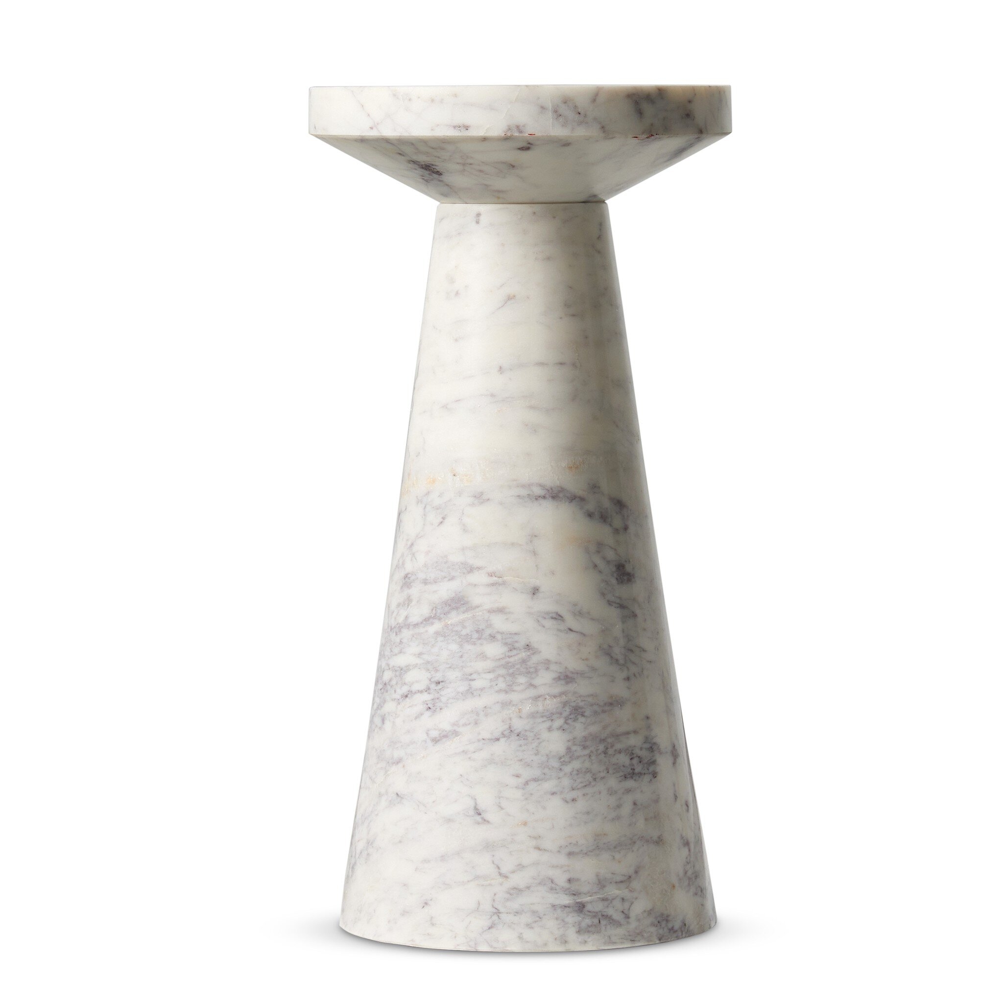 Mabel Nesting End Table - Veined White Marble - Image 6