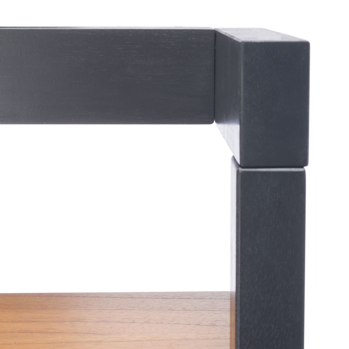 Yassi 5 Tier Leaning Etagere - Natural / Charcoal - Safavieh - Image 2