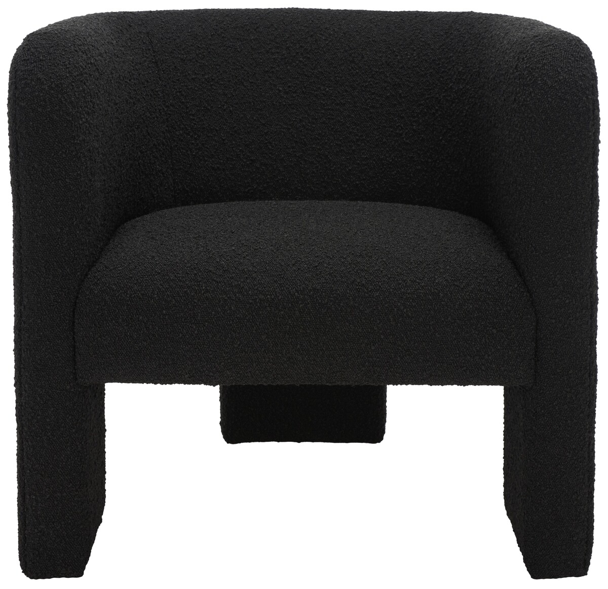 Sammie 3 Leg Boucle Accent Chair - Black - Image 0
