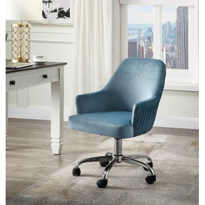 Vorope Aravind Chair, Blue Velvet - Image 0