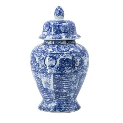 Lansberry Blue Porcelain Ginger Jar - Image 0