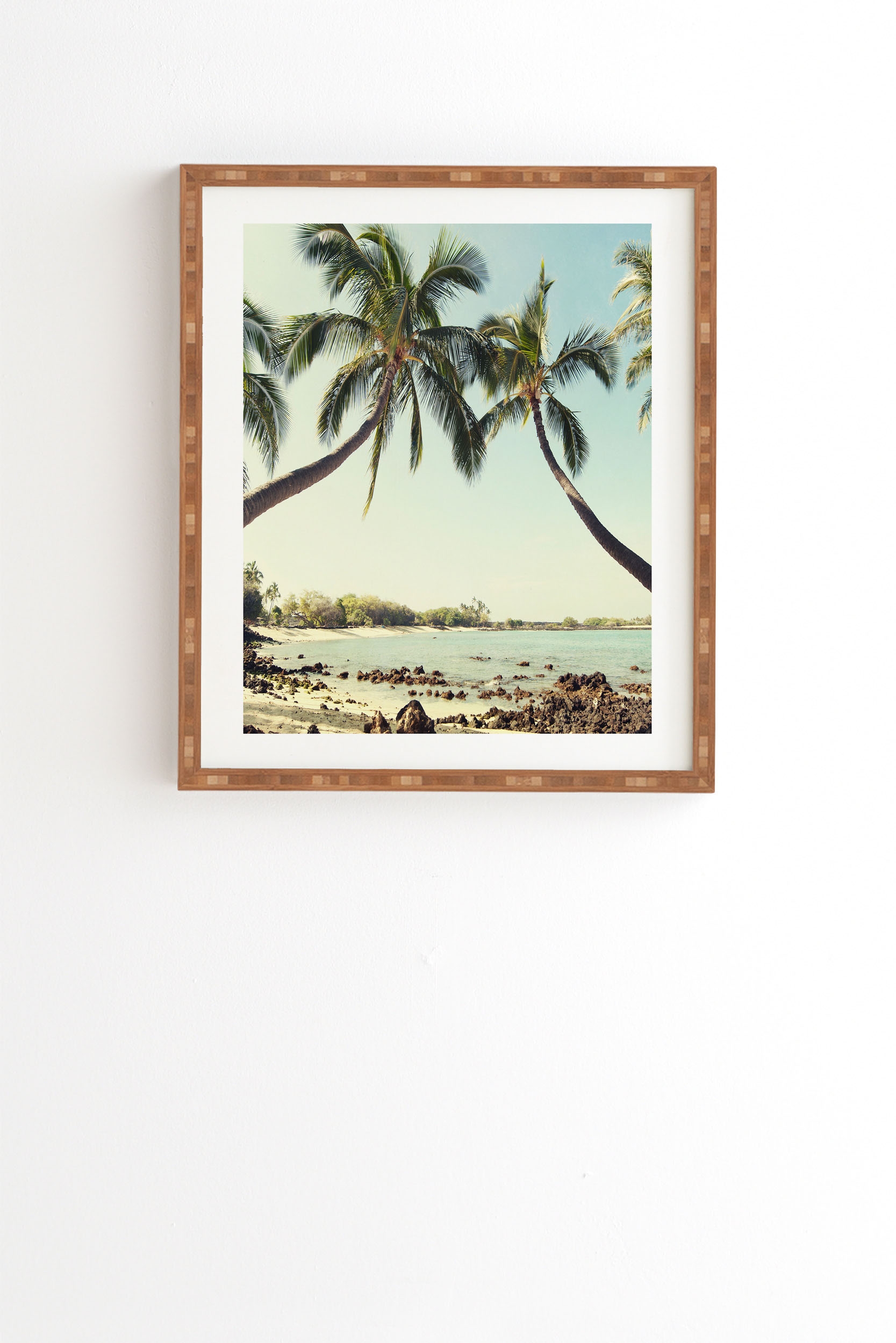 The Bay by Bree Madden - Framed Wall Art Bamboo 19" x 22.4" - Image 1