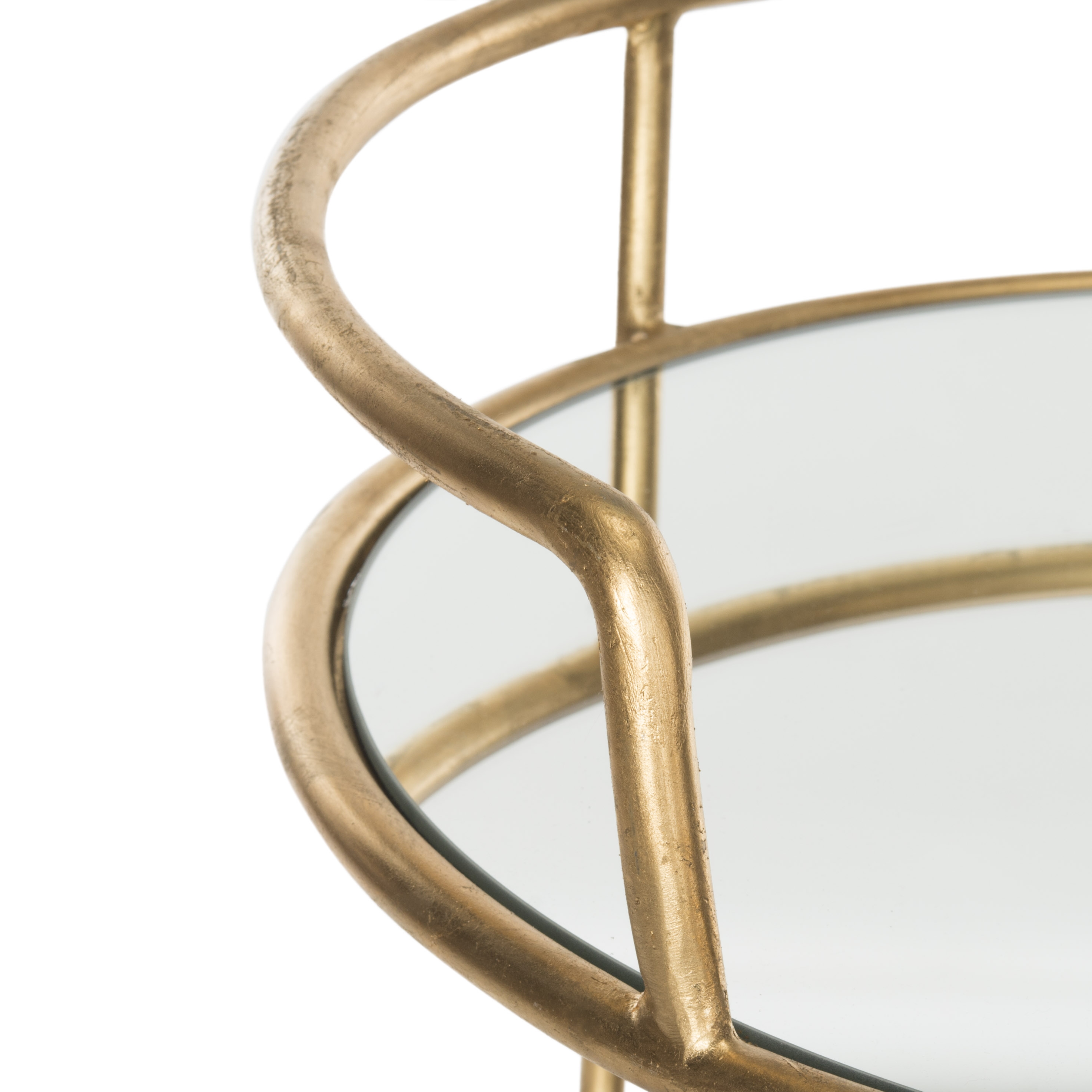 Dulcinea Bar Cart - Gold - Safavieh - Image 2