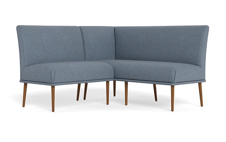 Dorian Upholstered Petite Right Banquette with Tufting Option - Image 1