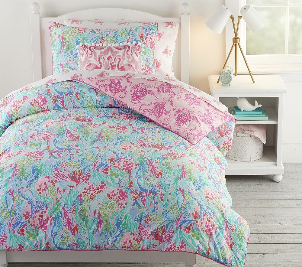 Lilly Pulitzer Mermaid Cove Comforter, Twin Bedding Set - Image 0