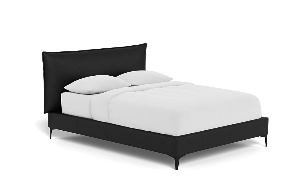 Skylar Leather Upholstered Bed - Image 1