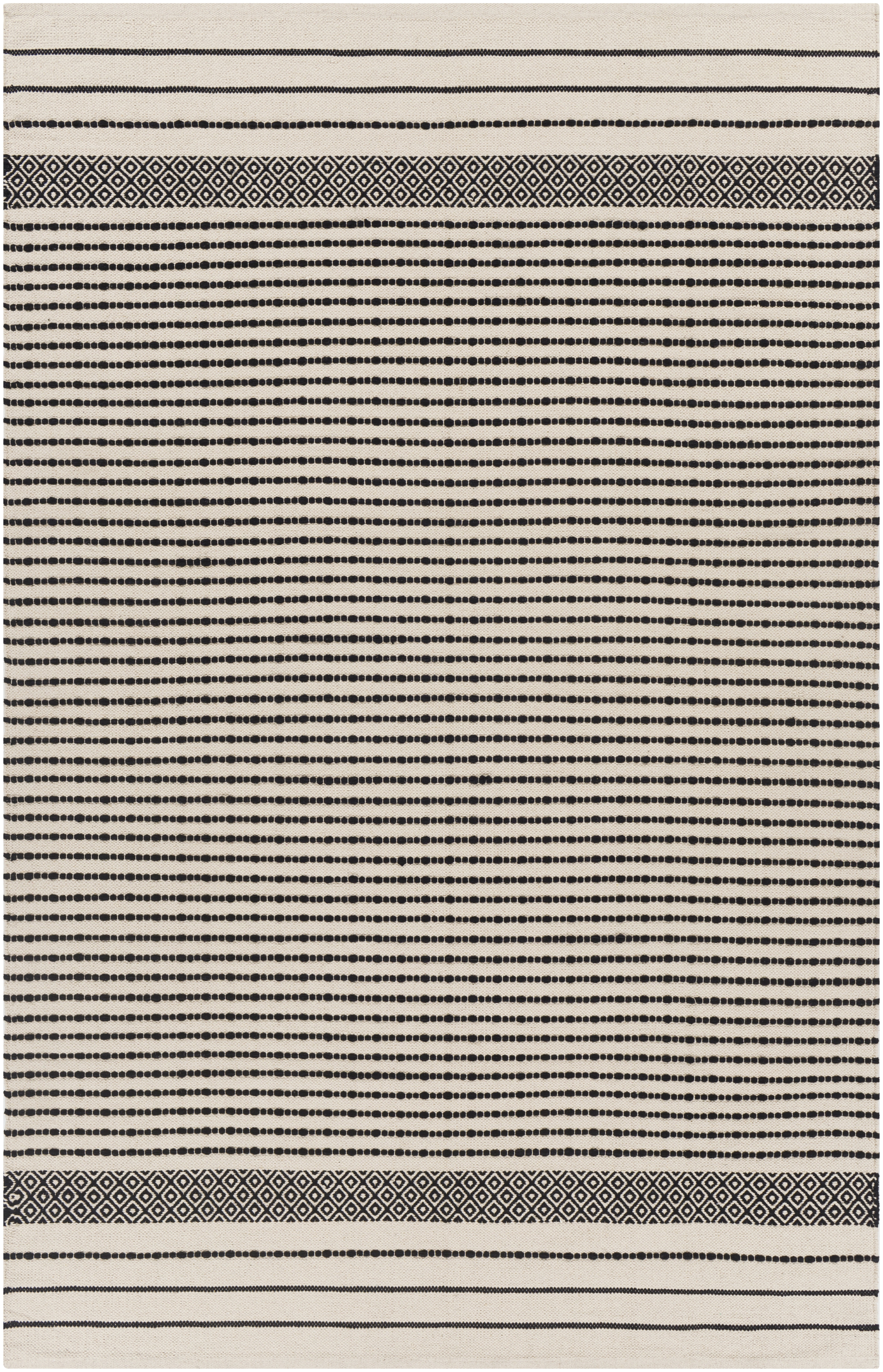 Osasuna Beige Indoor 8' x 10' Handmade Rug - Image 0