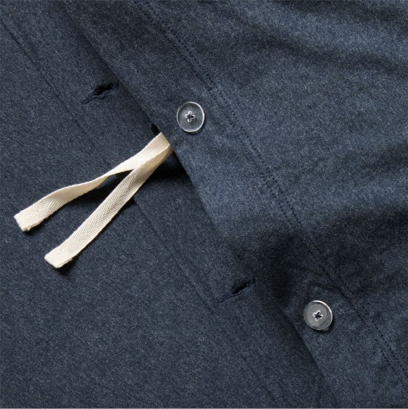 Cozysoft Organic Cotton Jersey Midnight Navy King Bed Sheet Set - Image 3