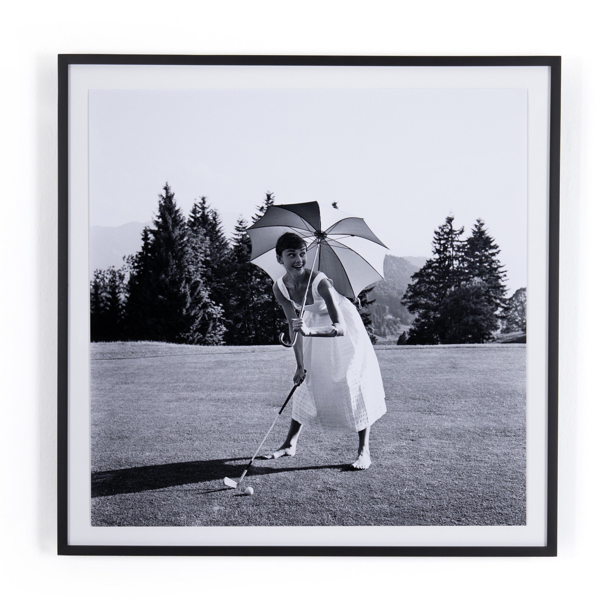 Golfing Hepburn by Getty Images - Black - Image 0