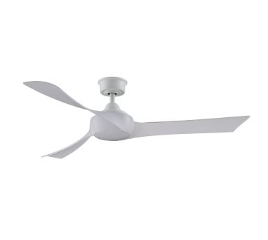 Wrap 60" Indoor/Outdoor Ceiling Fan With Led Light Kit, Matte White With White Washed Blades - Image 1