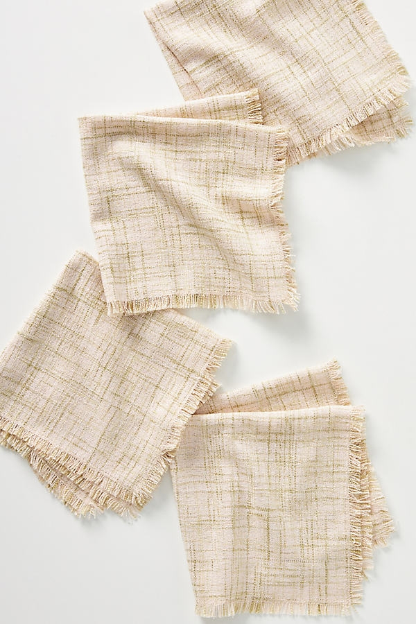 Juni Napkins, Set of 4 By Anthropologie in White Size SET OF 4 - Image 0