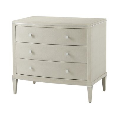 Adeline 3 - Drawer Solid Wood Bachelor's Chest in White - Image 0
