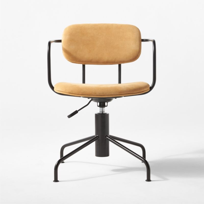 Nyle Suede Office Chair - Image 1