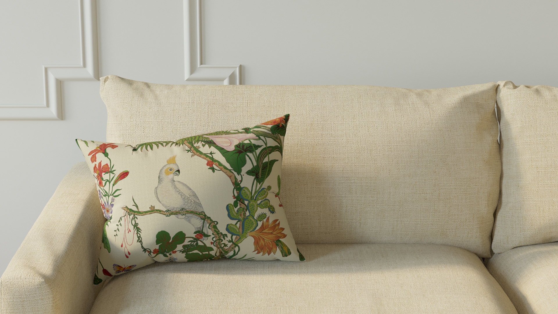 Throw Pillow 14" x 20", White Cinque Terra, 14" x 20" - Image 2