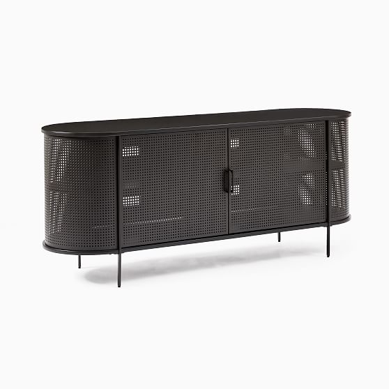 Perforated Media Collection, Antique Bronze 68" Console - Image 0