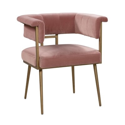 Kristie Velvet Upholstered Arm chair - Image 0