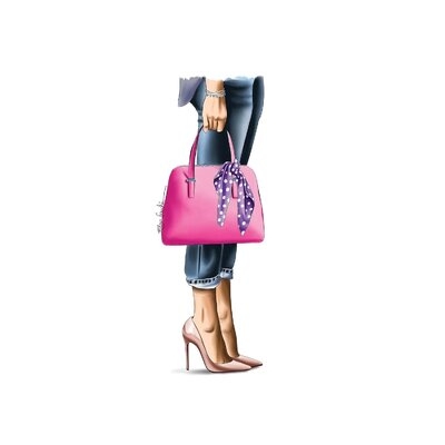Pink Handbag by - Wrapped Canvas - Image 0