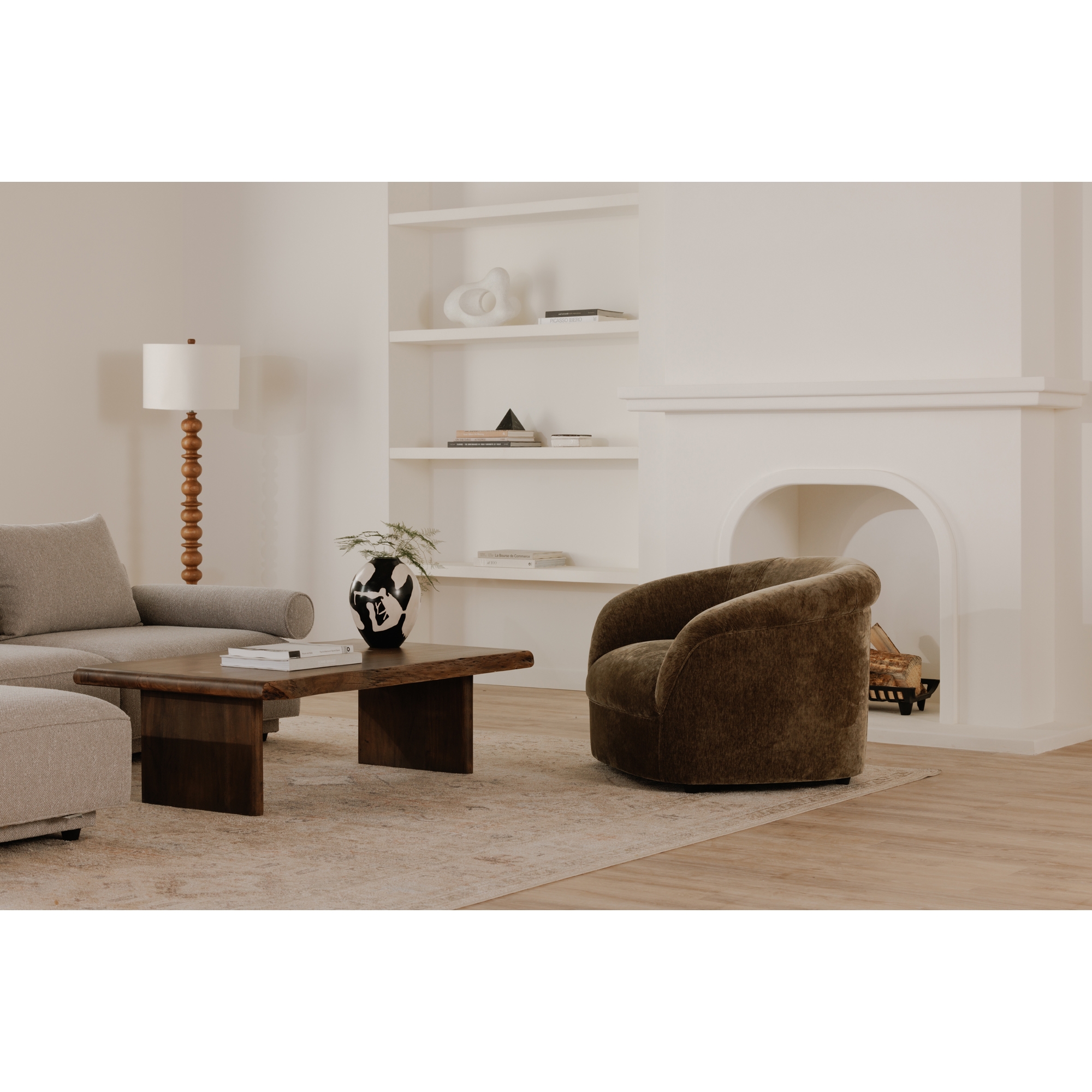 Thora Lounge Chair Dark Green - Image 7
