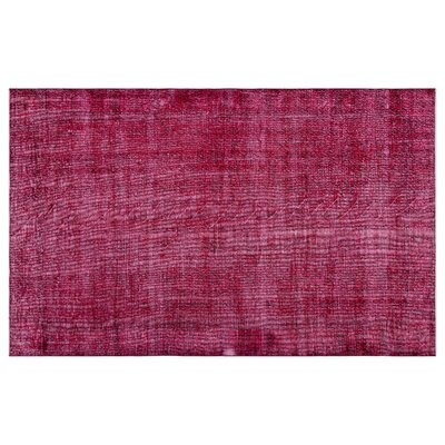 One-of-a-Kind Bukowski Hand-Knotted 1960s Turkish Pink 5'5" x 8'8" Area Rug - Image 0