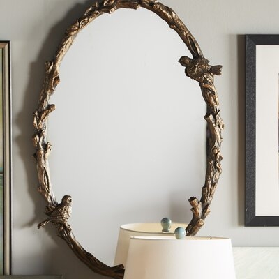 Fyfe Oval Mirror in Antique Gold Leaf - Image 0