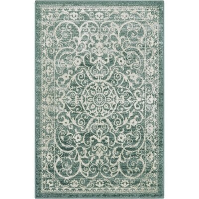 Pelham 5 X 7 Large Area Rugs [Made In USA] For Living Room, Bedroom, And Dining Room, Light Spa - Image 0