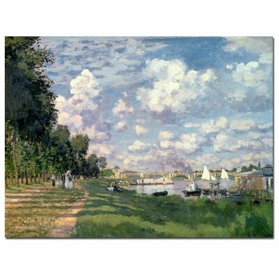 The Marina at Argenteuil, 1872 by Claude Monet Painting Print on Wrapped Canvas - Image 0