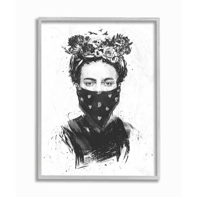 Rebel Girl Female Empowerment by Balazs Solti - Graphic Art Print - Image 0