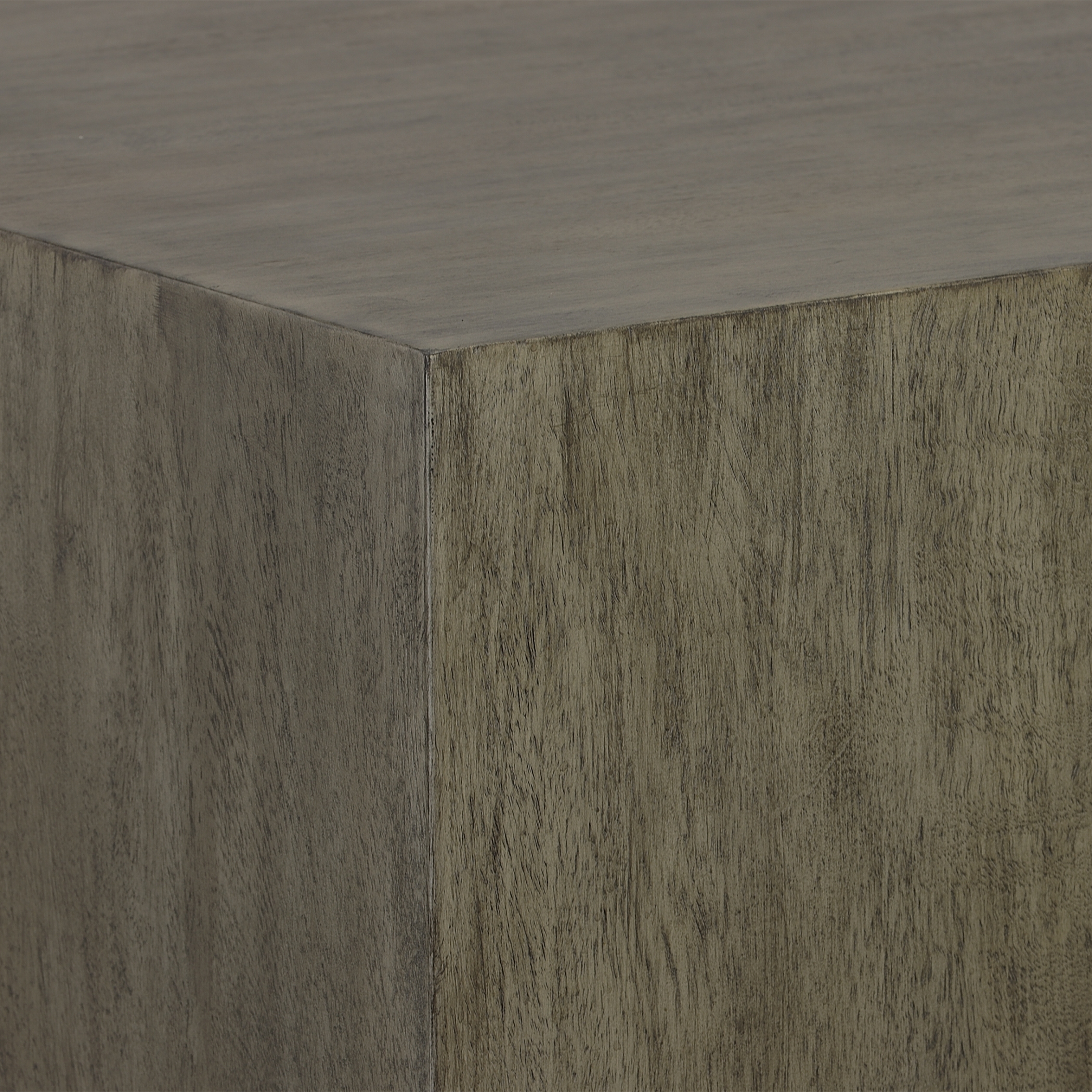 Kareem Modern Gray Side Table - Image 3