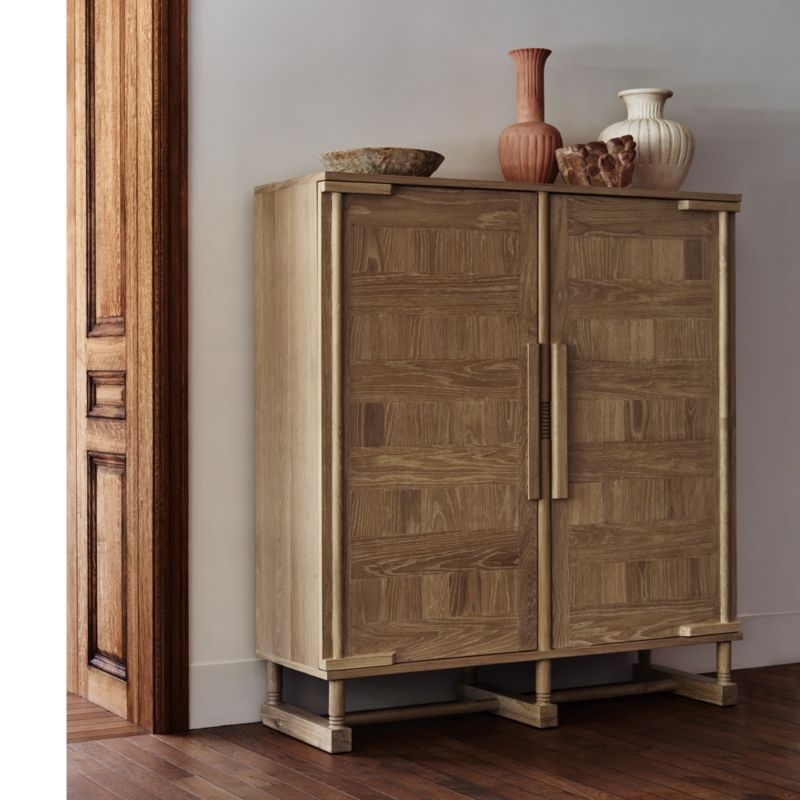 Le Panneau Oak Wood Storage Cabinet by Athena Calderone - Image 2