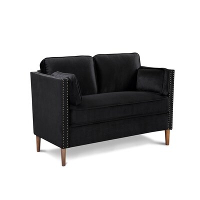 Modern Loveseat Sofa With Solid Rubber Legs - Image 0