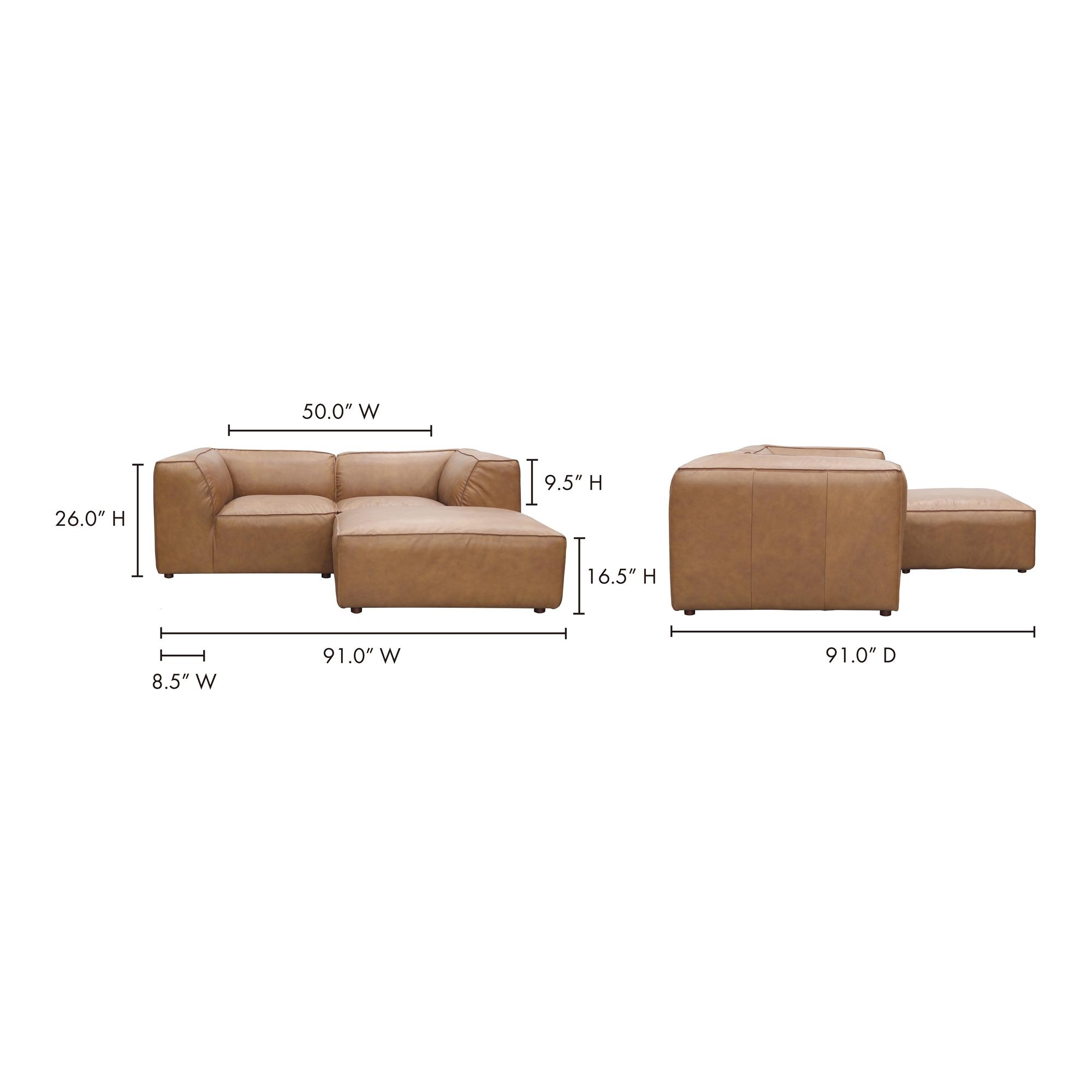 Form Nook Modular Sectional Sonoran Tan Leather - Image 6